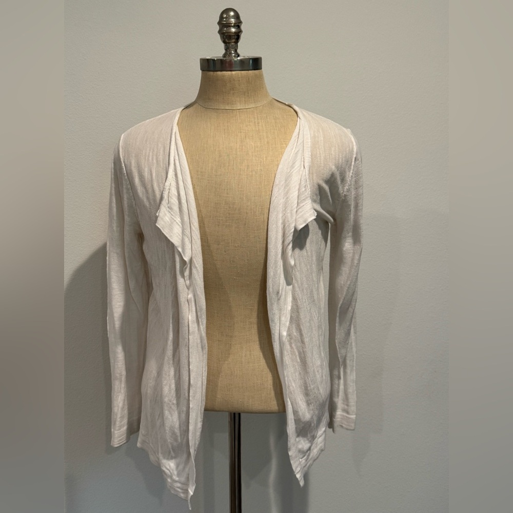 LOFT Cream Knit Cardigan